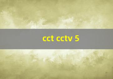 cct cctv 5